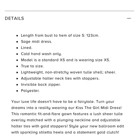 Hello Molly "Kiss the Girl" Sage Dress - Picture 7 of 7